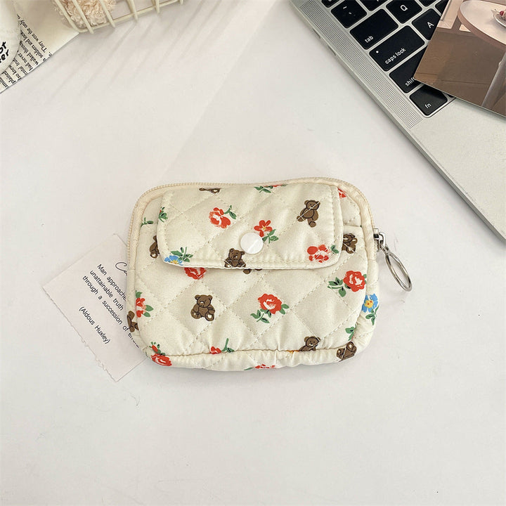 Patterned Snap Front Card Holder Coin Purse