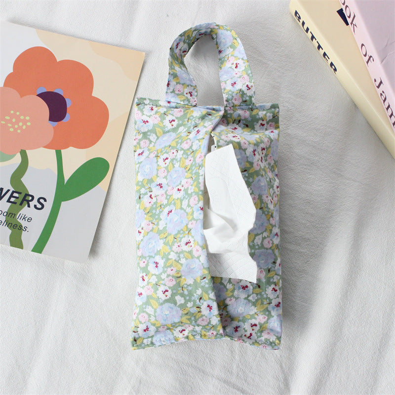 Floral Fabric Tissue Holder