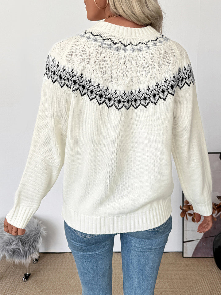 Fair Isle Cableknit Sweater