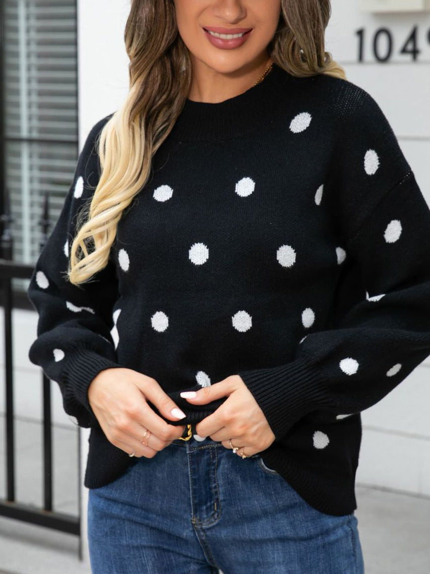 Polka Dot Pattern Sweater