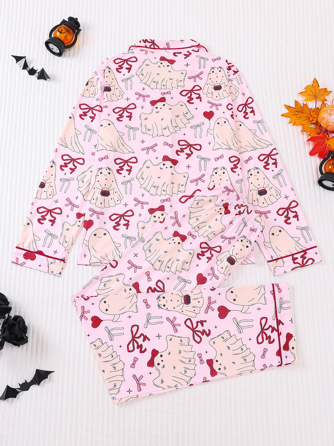 Ghost & Bows Long Sleeve Pajama Set