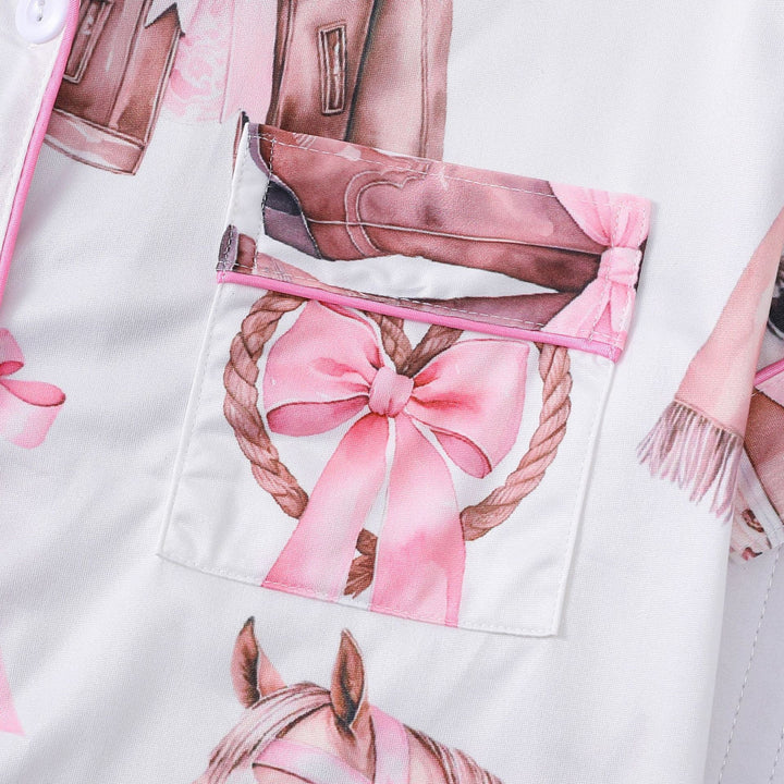 Pretty in Pink Cowgirl Pajama Set
