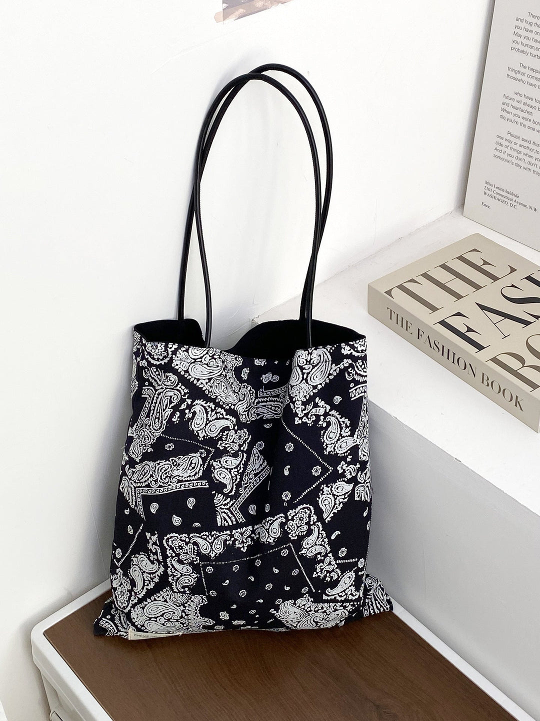 Reversible Patchwork Print Everyday Tote Bag