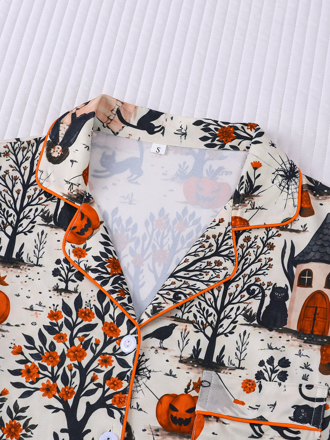 Enchanted Halloween Garden Short Pajama Set