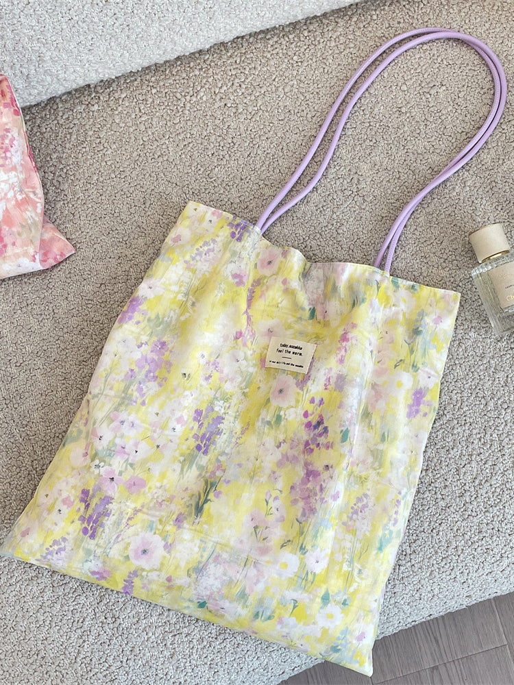 Watercolor Floral Everyday Tote Bag