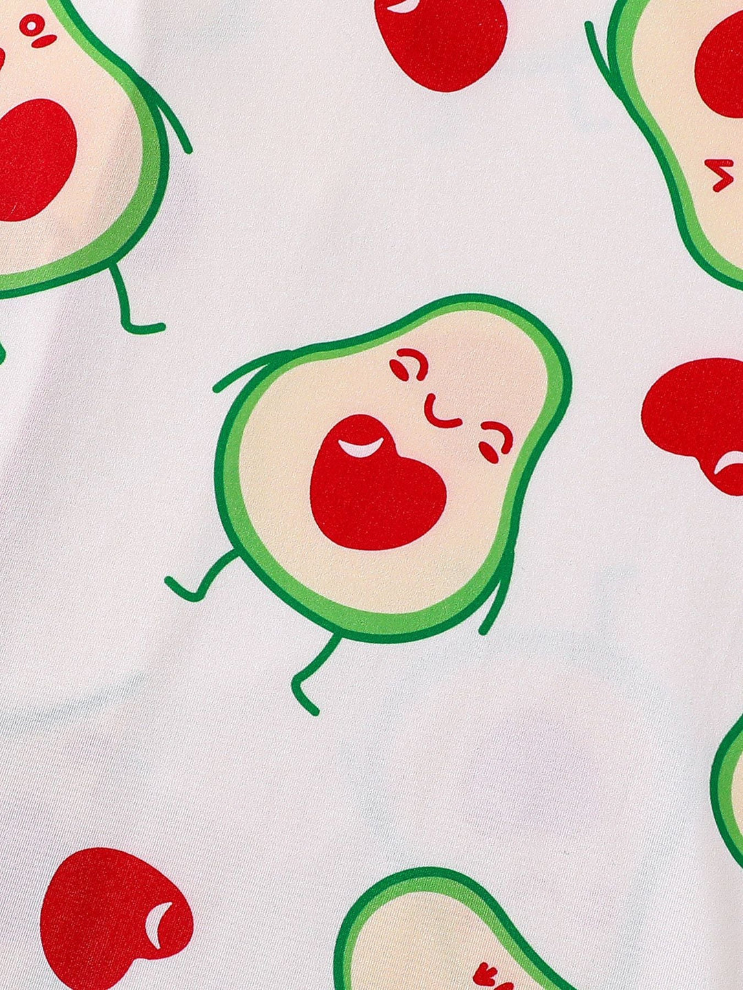 Cute Avocado Print Pajama Set