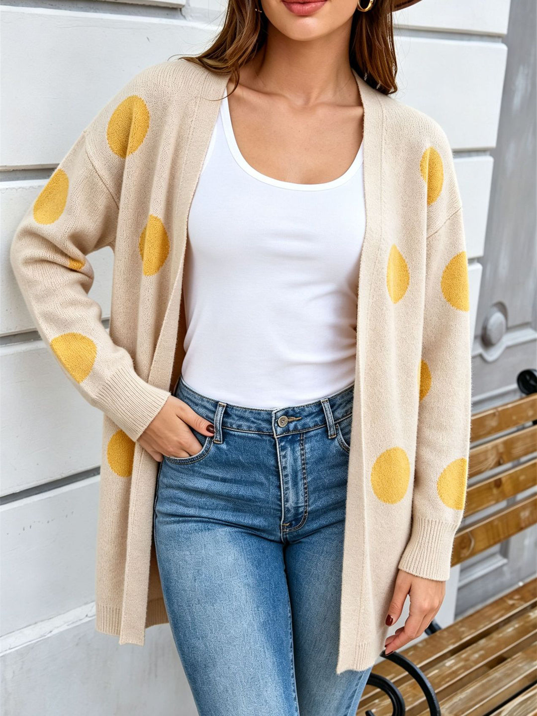 Playful Polka Dot Cardigan