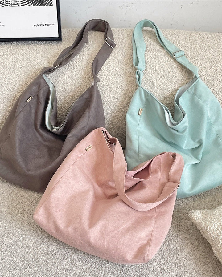 Everyday Soft Faux Suede Shoulder Bag