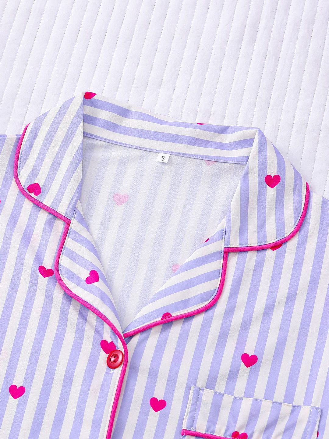 Stripes and Hearts Pajama Set