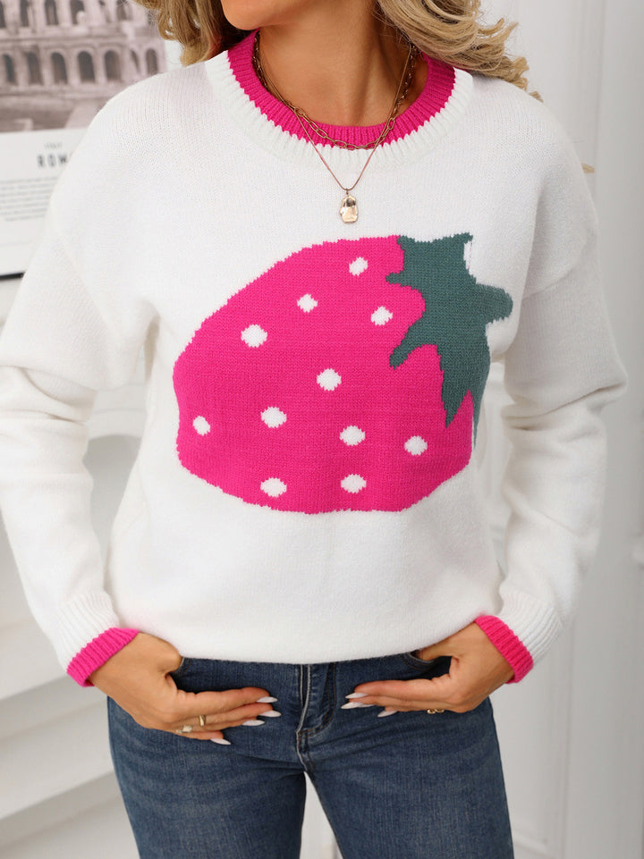 Strawberry Graphic Sweater