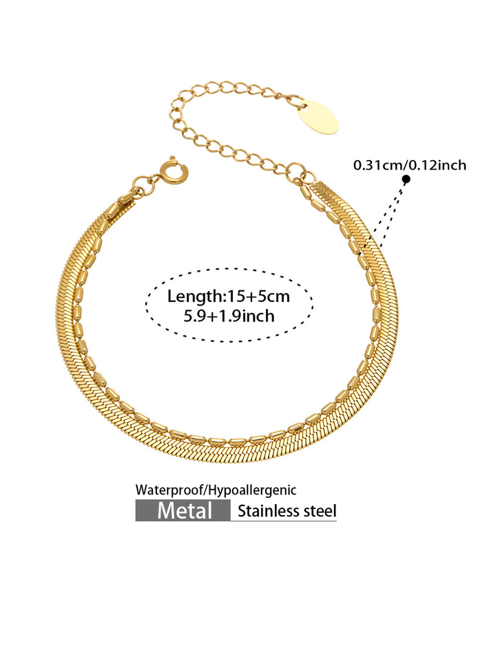 Layered Snake Chain Bracelet