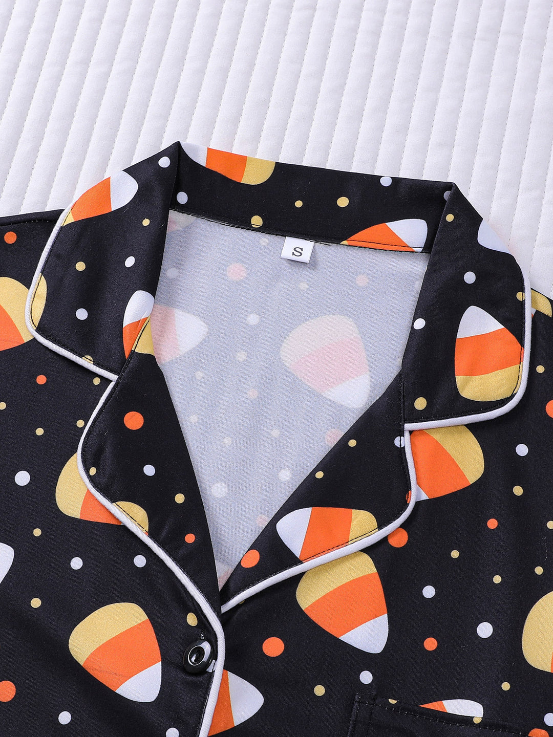 Candy Corn Long Sleeve Pajama Set