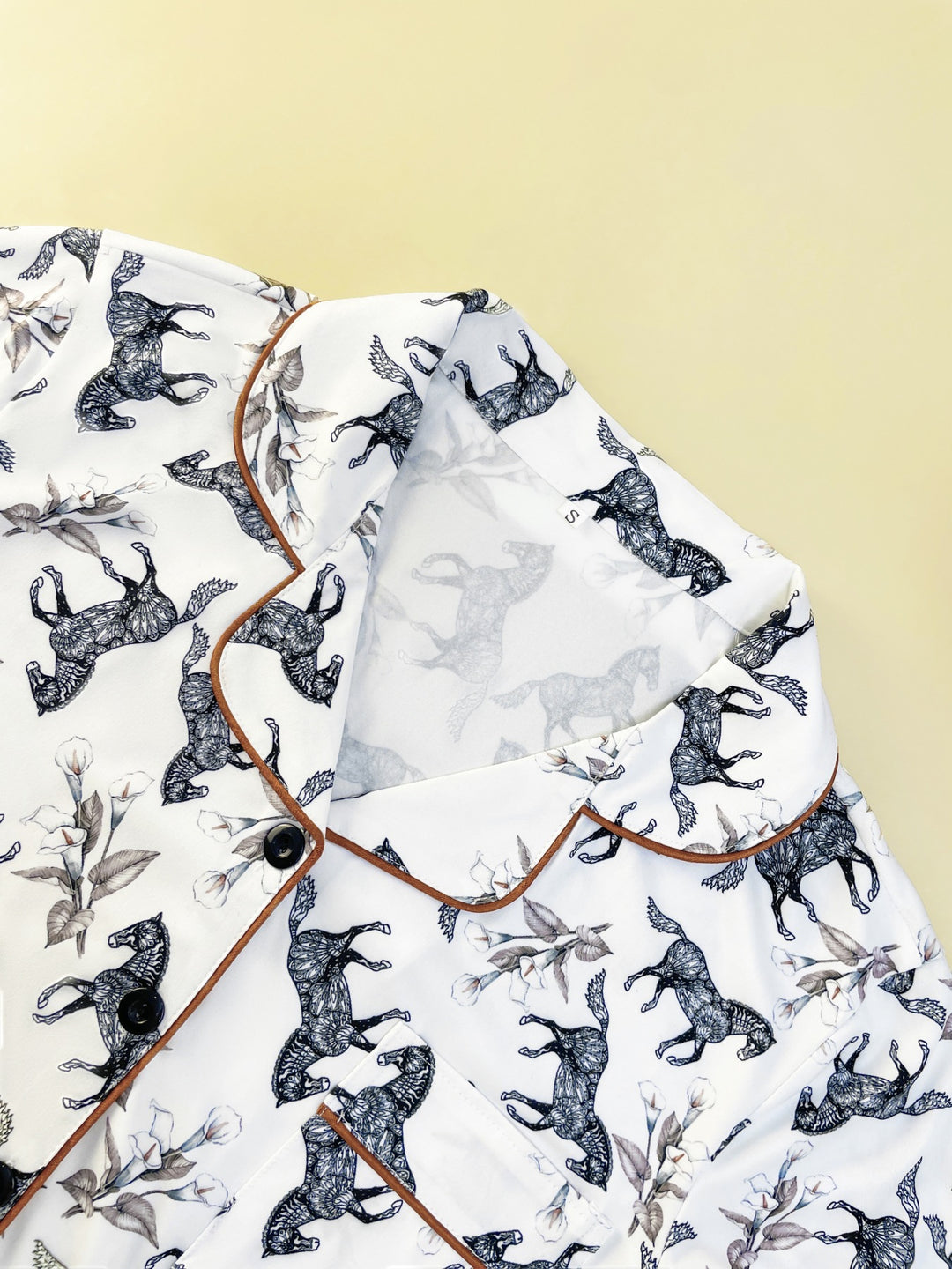 Equestrian Toile Long Sleeve Pajama Set