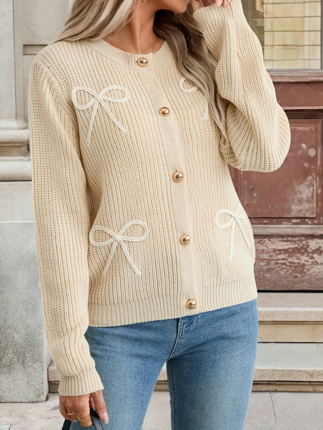 Bow Detail Cardigan