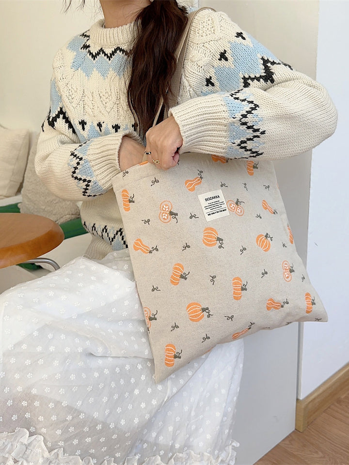 Pumpkin Patch Canvas Tote Bag