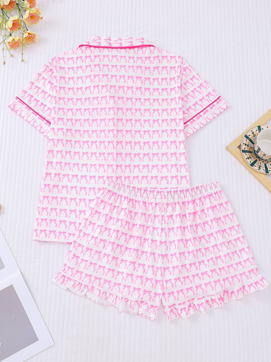 Coquette Bow Print Pajama Set