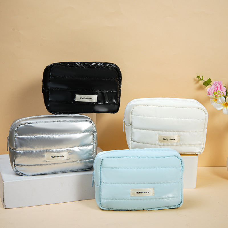 Glossy Puffer Cosmetic Bag