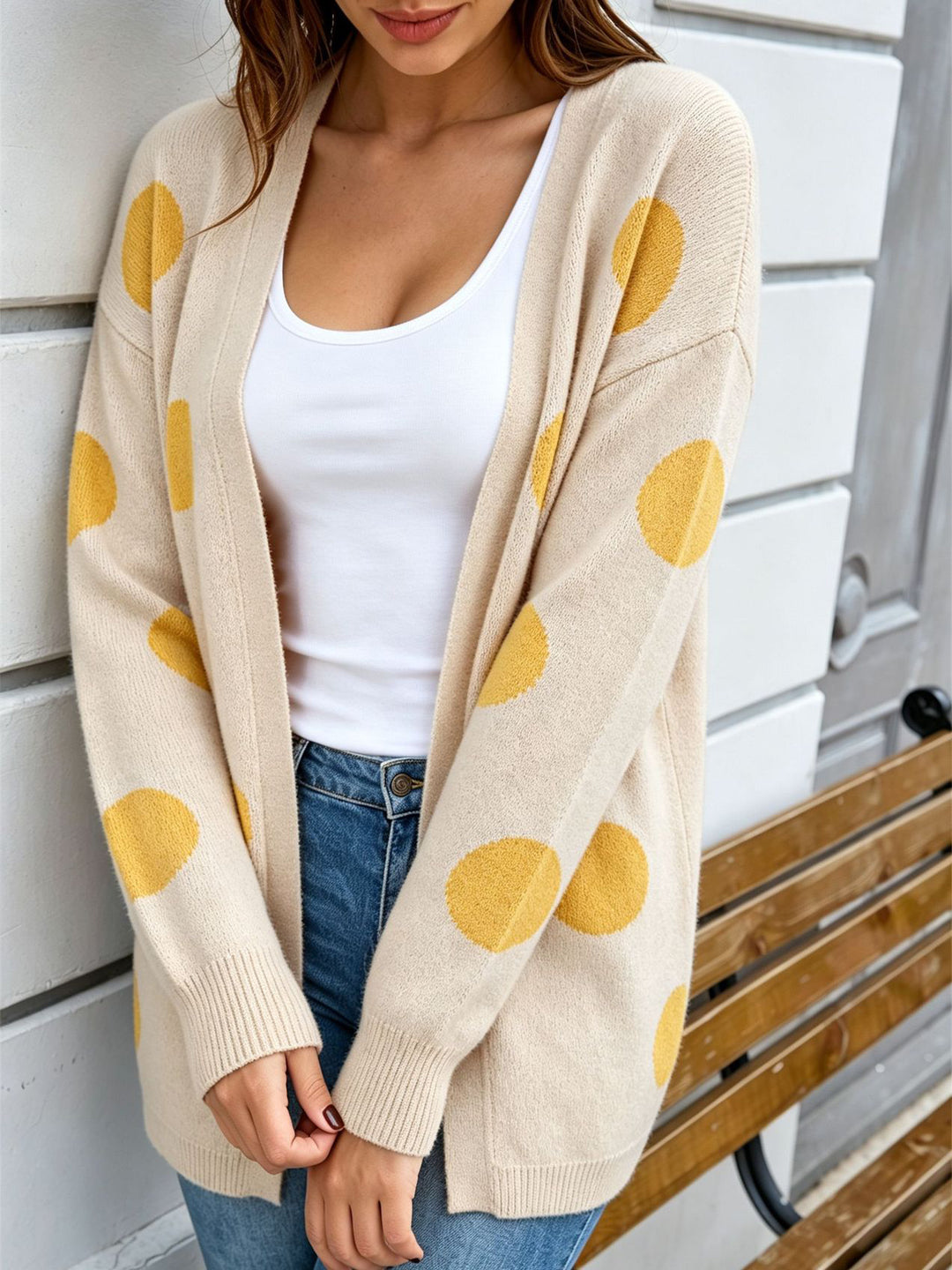 Playful Polka Dot Cardigan