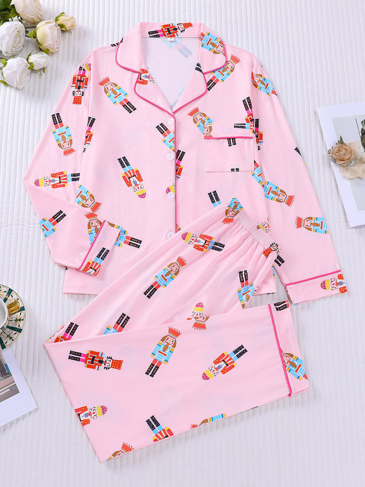 Nutcracker Long Sleeve Pajama Set