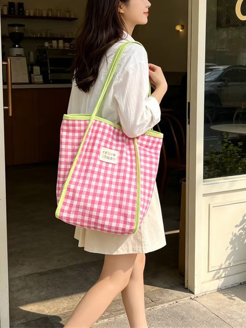 Classic Gingham Everyday Tote