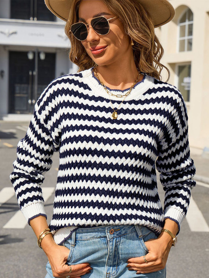 Zig Zag Stripe Sweater