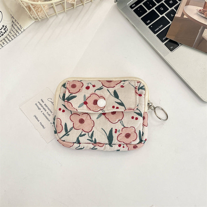 Patterned Snap Front Card Holder Coin Purse