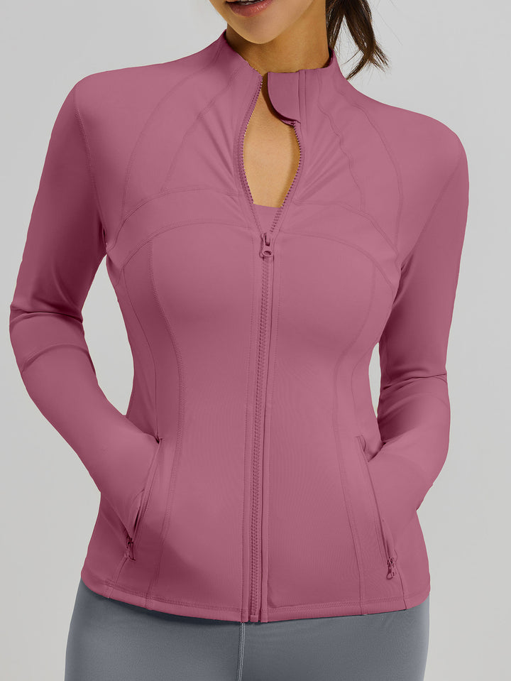 Slim Fit Full Zip Running Jacket