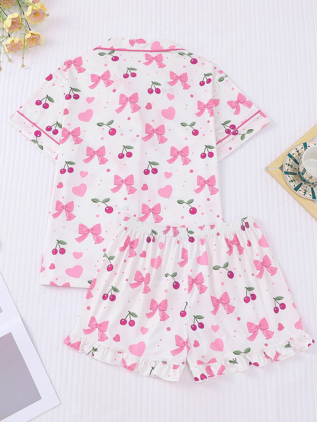 Bows & Cherries Pajama Set