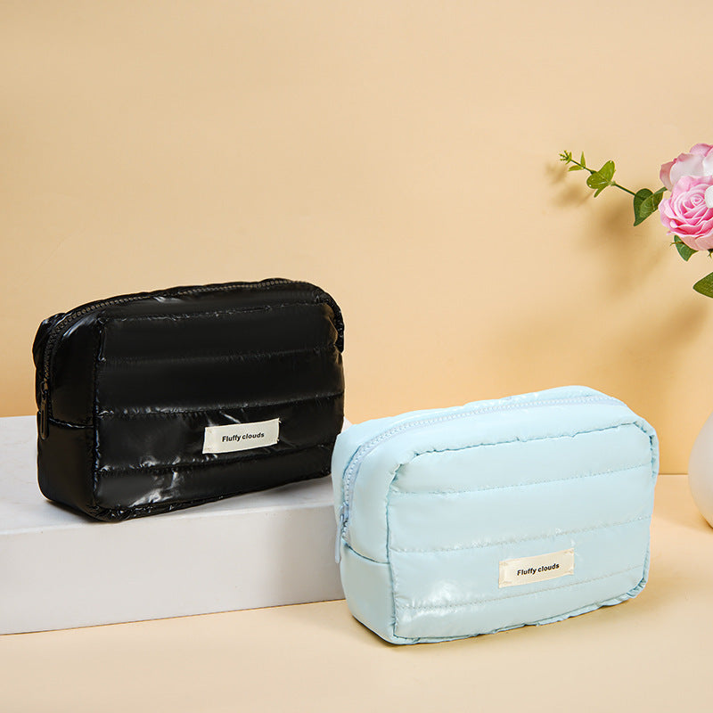 Glossy Puffer Cosmetic Bag