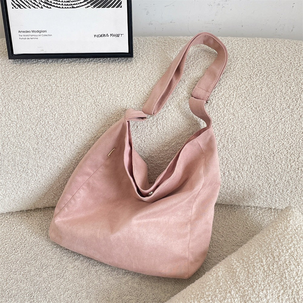 Everyday Soft Faux Suede Shoulder Bag