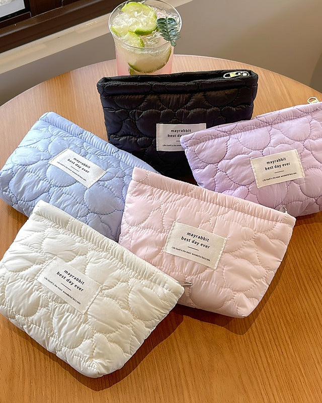 Quilted Cosmetic Pouch
