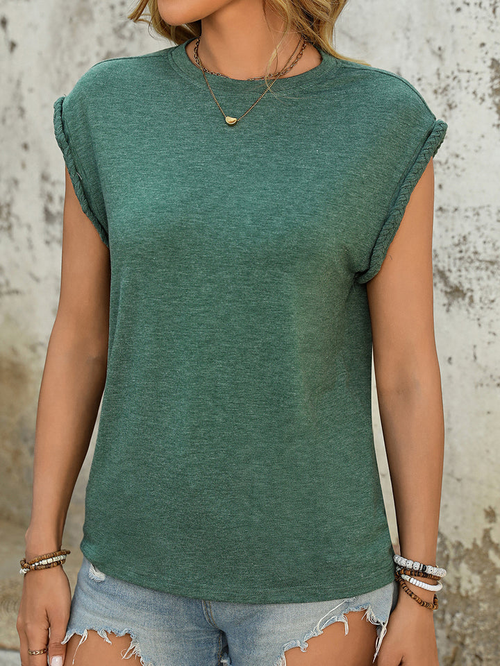 Rope Detail Cap Sleeve Top