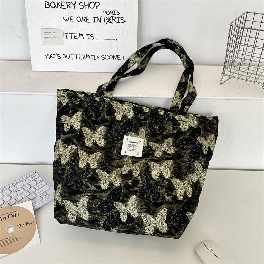 Butterfly Jacquard Essential Tote