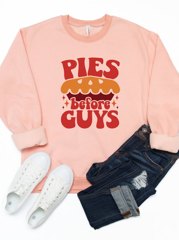 Pies Before Guys Graphic Sweatshirt