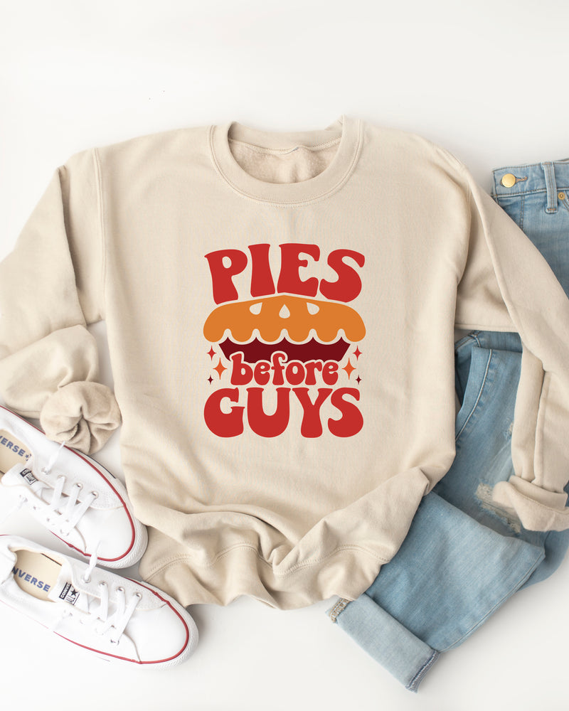 Pies Before Guys Graphic Sweatshirt
