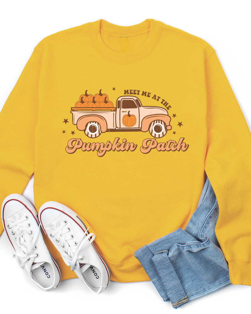 Meet Me At The Pumpkin Patch Graphic Sweatshirt