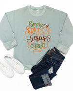 Pumpkin Spice & Jesus Christ Graphic Sweatshirt