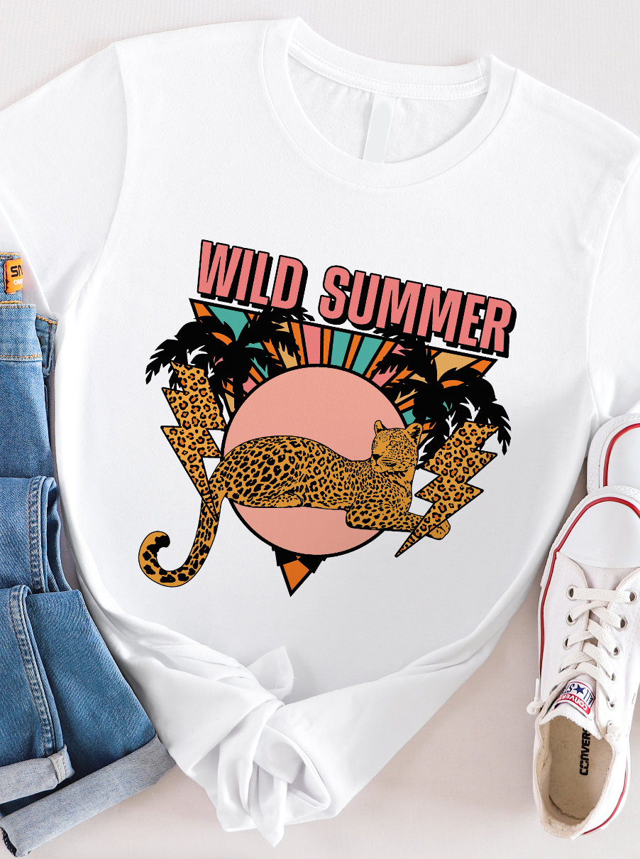 Wild Summer Cheetah Graphic Tee