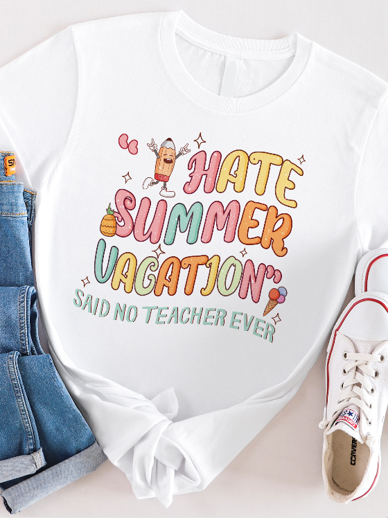 Hate Summer Vacation Graphic Tee