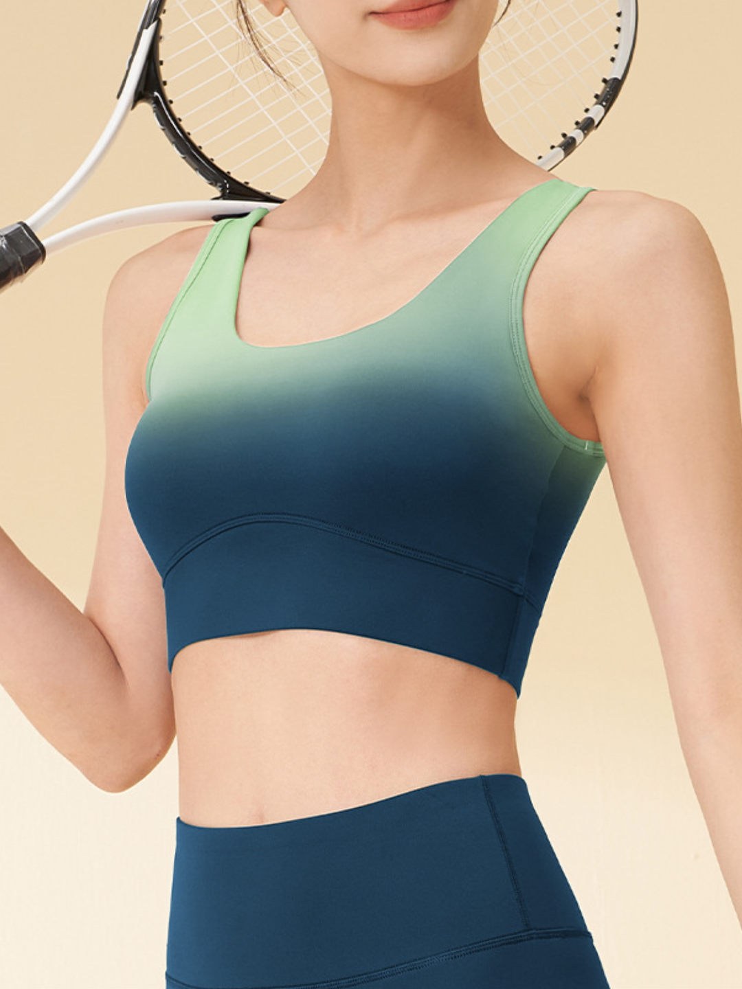 Ombre Thick Strap Sports Bra