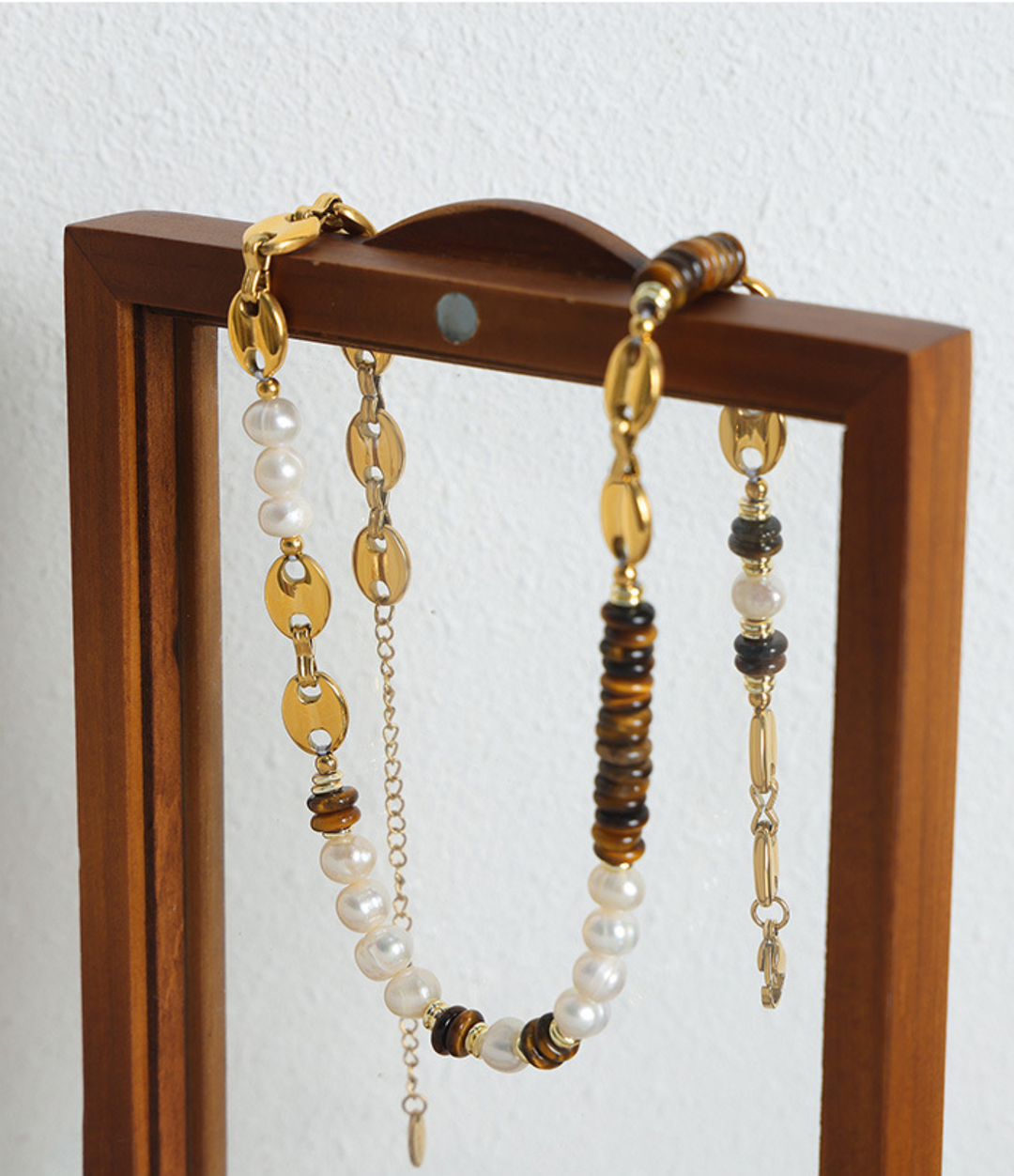 Golden Tide Mixed Bead Necklace