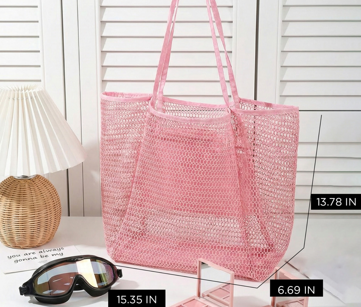Open Weave Beach Tote Bag