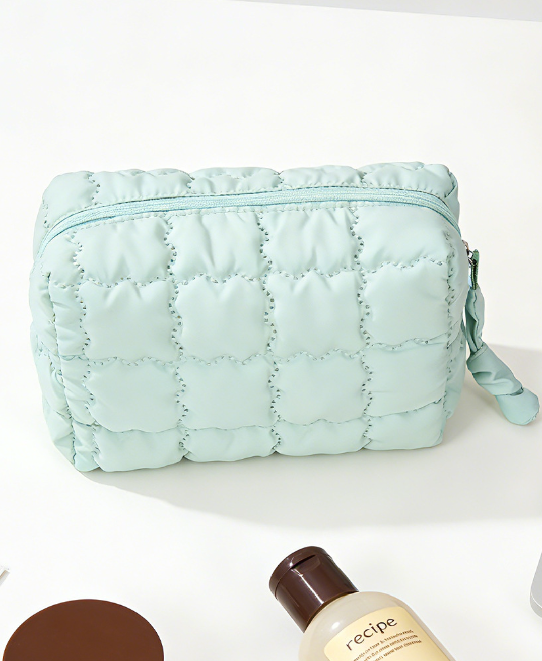 Quilted Puffer Makeup Bag
