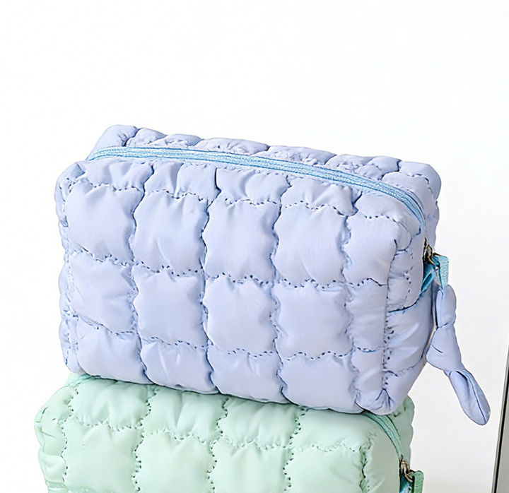 Quilted Puffer Makeup Bag
