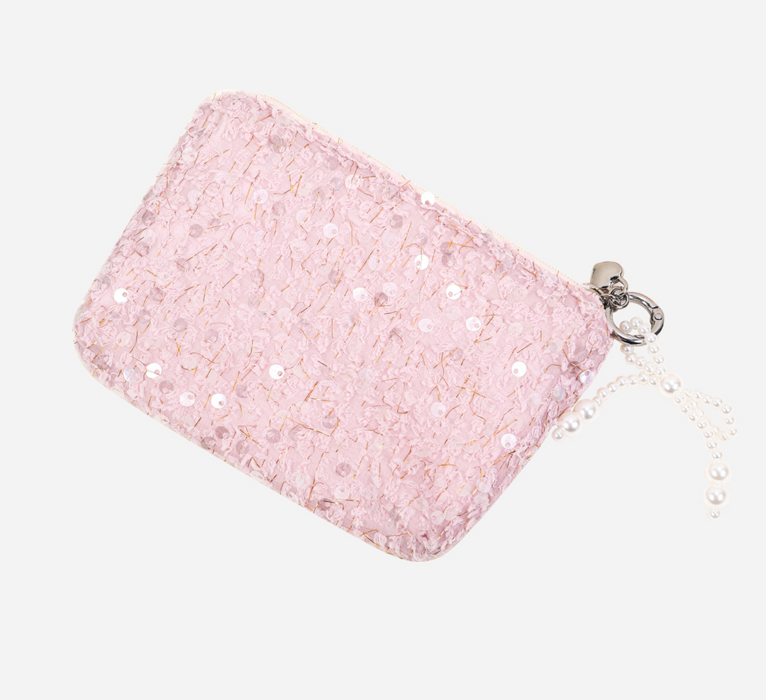 Textured Sequin Coin Purse