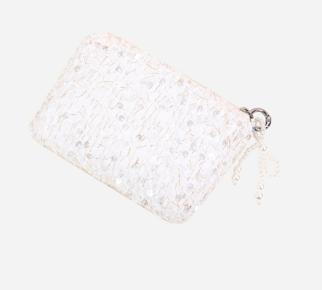 Textured Sequin Coin Purse