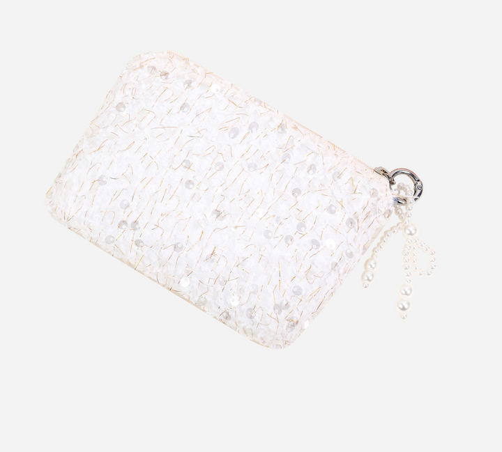 Textured Sequin Coin Purse