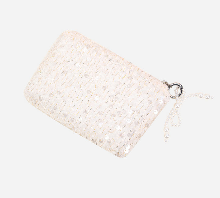 Textured Sequin Coin Purse