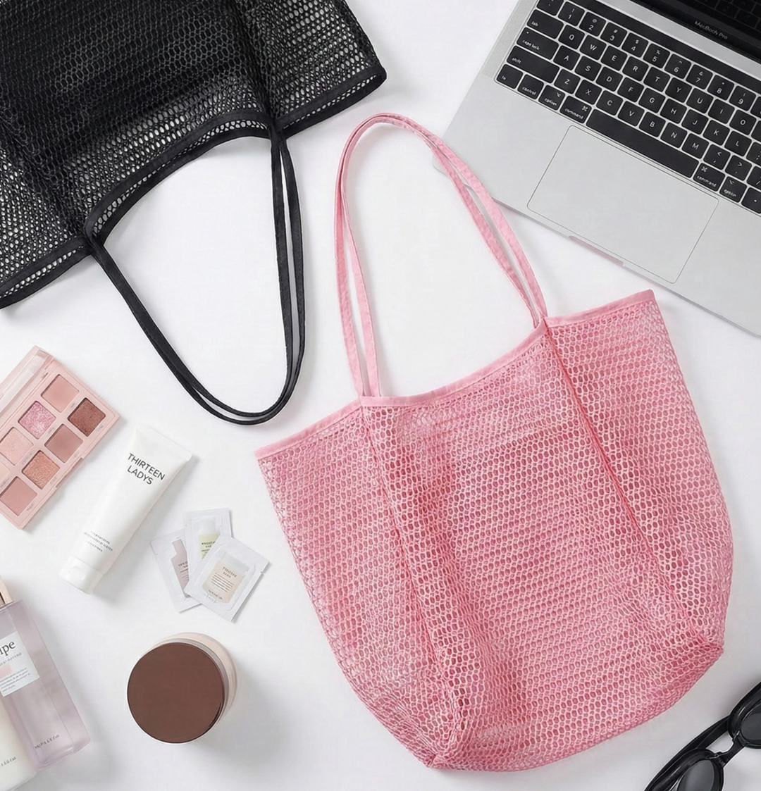 Open Weave Beach Tote Bag