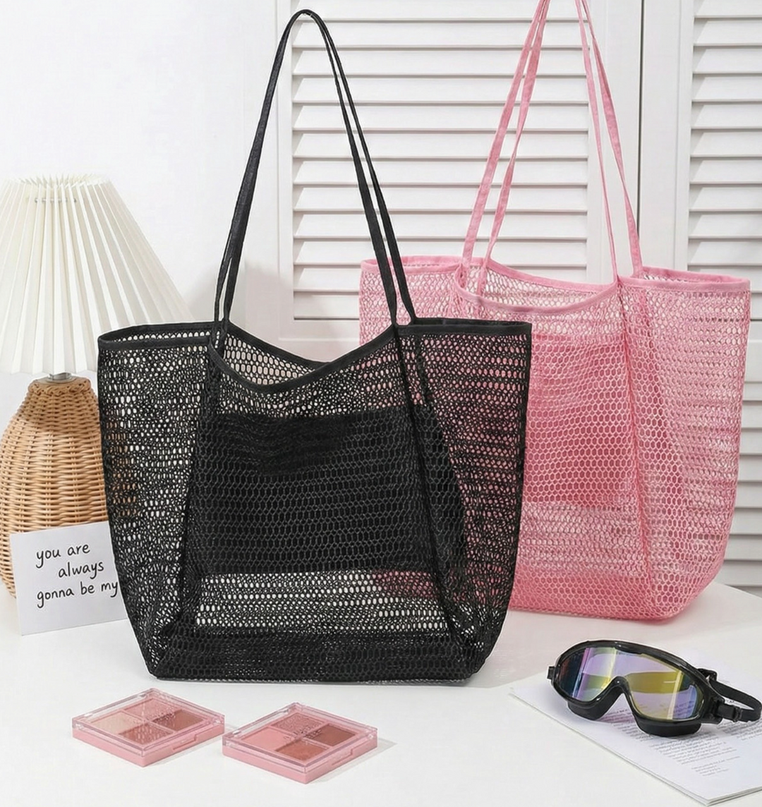 Open Weave Beach Tote Bag